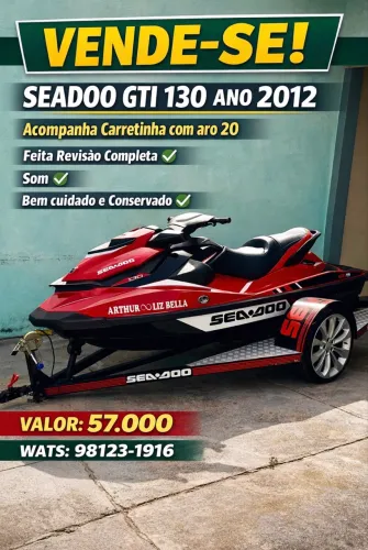 Vende se jetski seadoo gti se 130 ano 2012