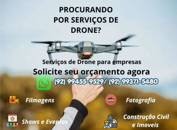 Filmagens e fotografias aéreas com Drone