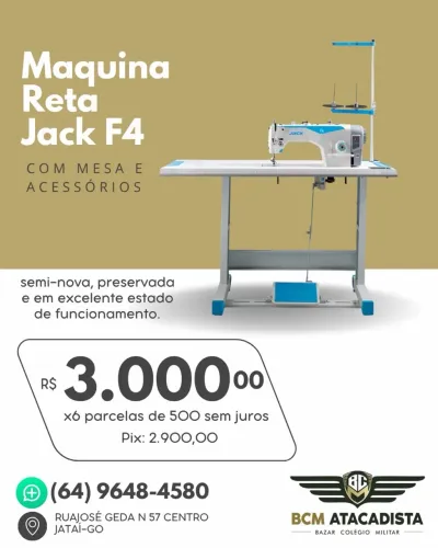 Venda de Máquina Reta para Costura