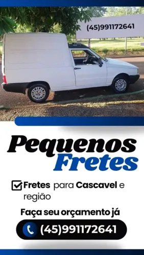 Frete, entrega,pequenas mudanças