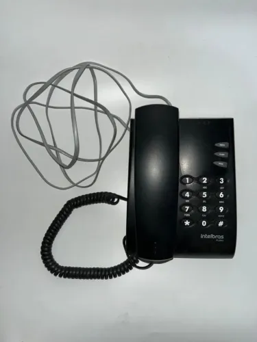 Telefone Intelbras Pleno | Telefone Fixo Com Fio | Mesa | Teclado Numérico | Não sei se fu