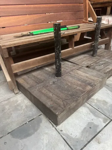 Suporte base para ombrelone