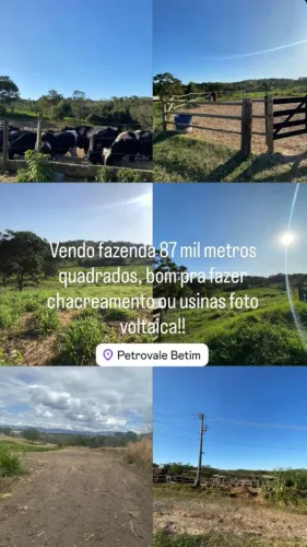 vendo fazenda 87 mil metros quadrados, bom pra fazer chacreamento ou usivas foto voltaica