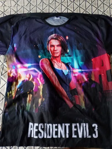 Camisa Resident evil 3 Jill Tamanho EG leia a descrição faço Olx pay