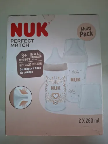 Mamadeira Nuk Perfect Match +3 260ml - Nova