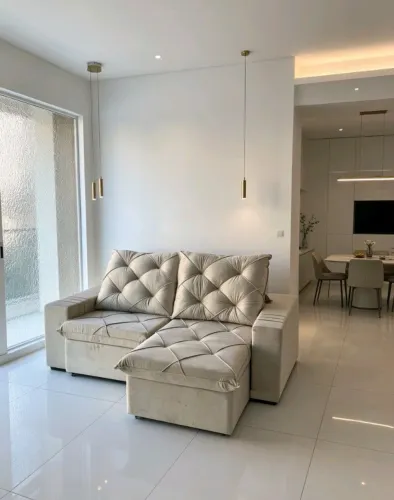 Sofá retrátil e reclinável Lançamento! Super promoção! De R$ 1.699,00 por R$ 1.395,00