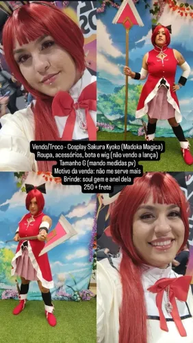 Cosplay Sakura Kyoko (Madoka Magica)