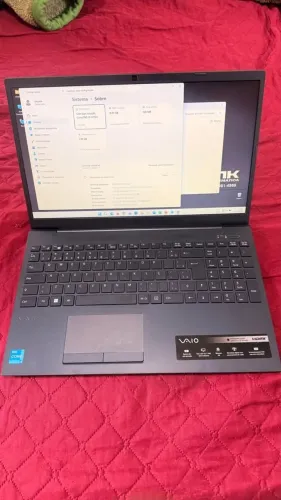 Notebook VAIO FE15 Intel Core i3 12ª Geração | 8GB RAM | M.2 256GB (Super Rápido)