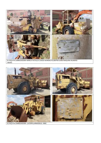 6 tratores e escavadeiras 