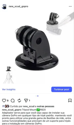 Adaptador Tripod Mount Gopro
