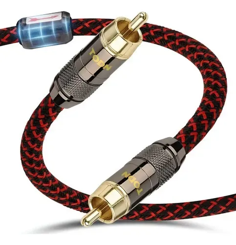 Cabo de áudio digital coaxial Spdif Todn Hifi de 75 Ohm
