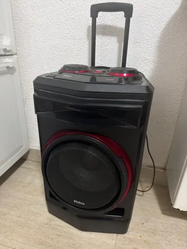 Caixa De Som Acústica Philco Pcx7100 Flash Lights Bass 750w Cor Preto