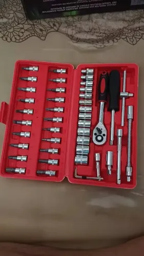Kit Ferramentas Jogo De Chave Catraca Soquete