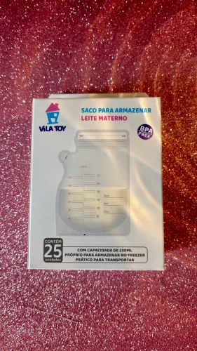 Saco para armazenar leite materno