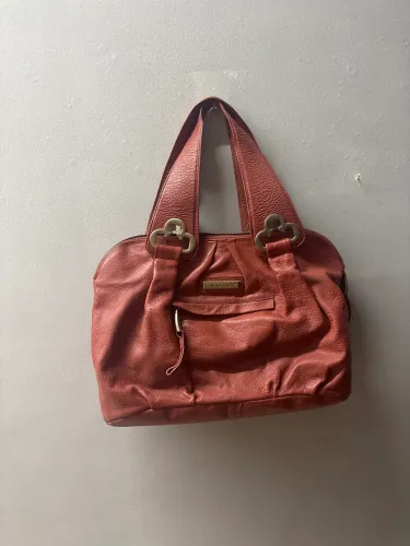 Bolsa Vermelha em Couro Capodarte