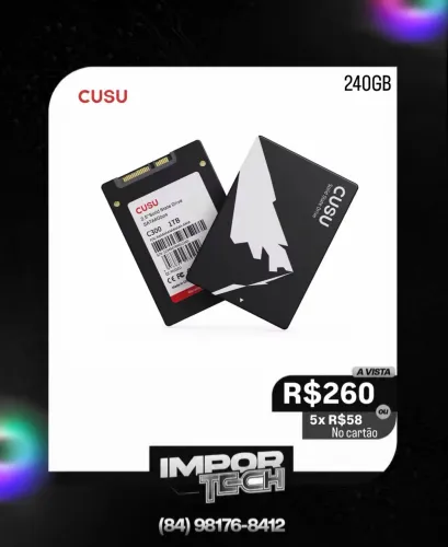 SSD SATA lll 240GB CUSU. @importech_084