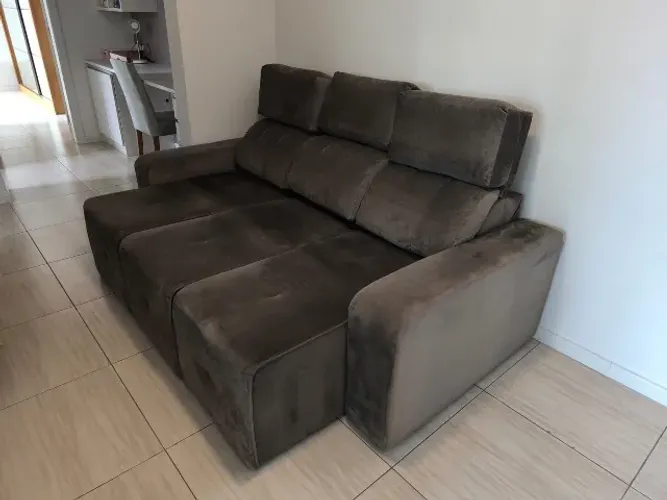 Sofá 3 lugares retrátil