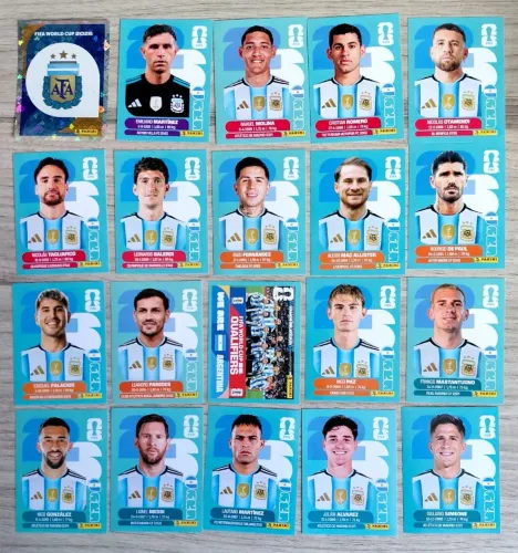 Figurinhas Seleção Argentina completa Copa do Mundo 2026 Original Panini 