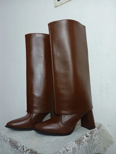 Bota Dubuy Capa 2 em 1 Marrom/Conhaque