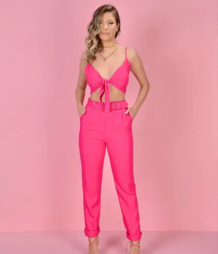 Calça rosa