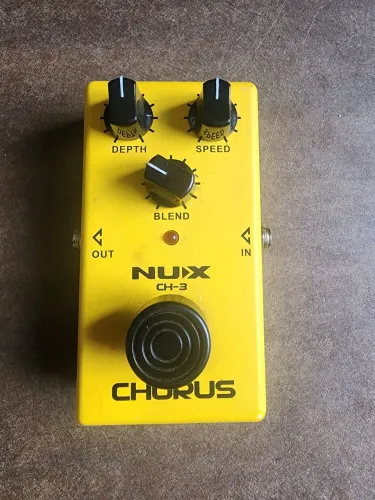 Pedal Nux CH-3 Chorus Analógico True Bypass Violão Guitarra