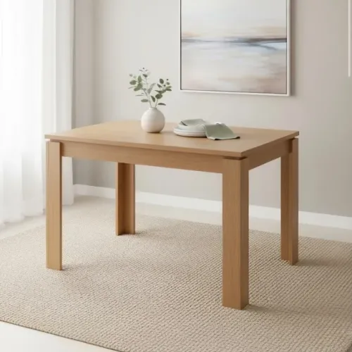 Mesa de Jantar Lumenza 120 cm Amêndoa Clean - Lopas