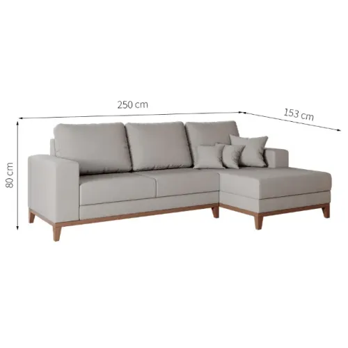 Sofá 4 lugares com Chaise - 250x153
