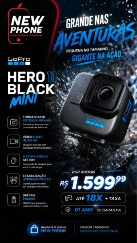 GoPro hero 11 black mini - nova
