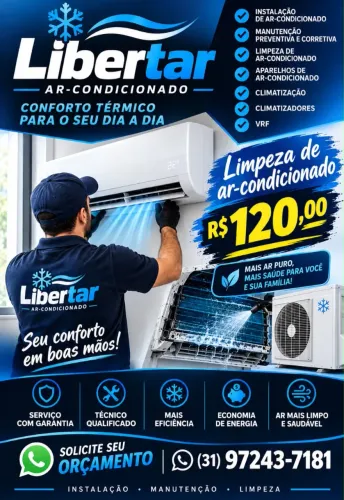 Manutenção e instalação em ar-condicionado 