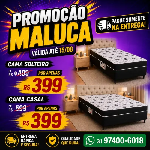 Cama solteiro, cama casal