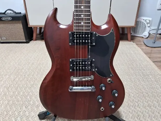 Guitarra SG Restaurada Captadores Malagoli Alnico V