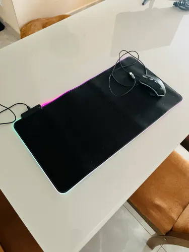     Kit Gamer RGB: Mouse + Mousepad Grande LED - Setup Insano!
