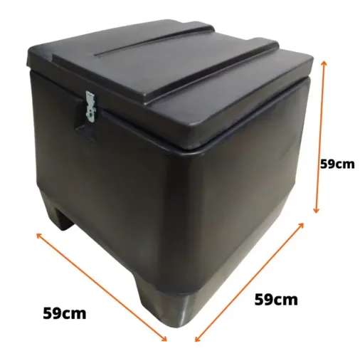 Baú Caixa Motoboy Reforçado Preto 135 Litros Entrega Delivery Entregador Ifood Bauleto