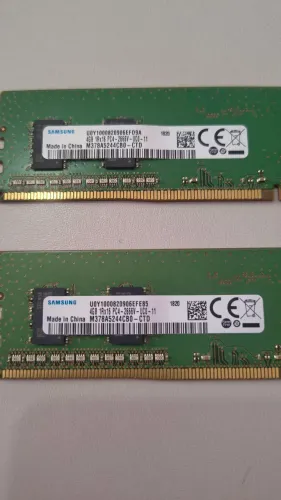 Memória ram DDR4 2x4gb 2666Mhz