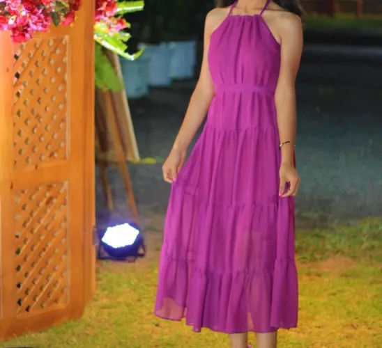 Vestido lilás- seminovo