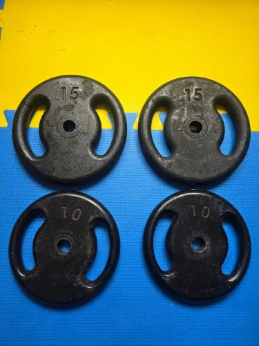 50kg de anilhas 10reais o quilo. 