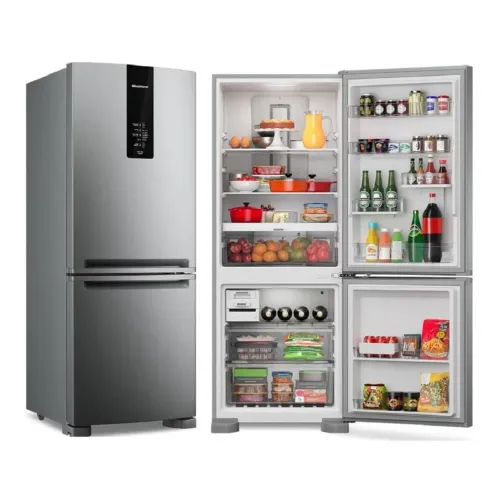 Geladeira inox 2 portas Brastemp 