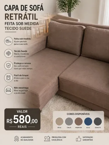 Capas de sofá feita sobre medida