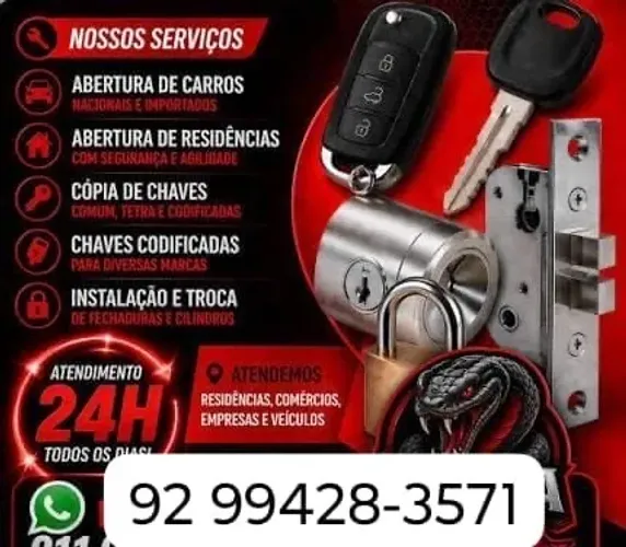 Chaveiro carro casa moto 24h