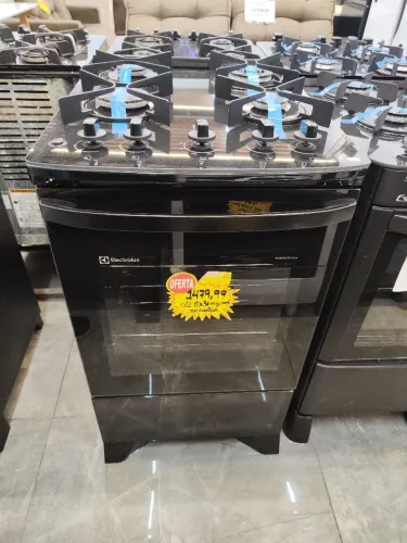 Fogão Electrolux 4 Bocas Mesa de Vidro Perfectcook "FE4GP"