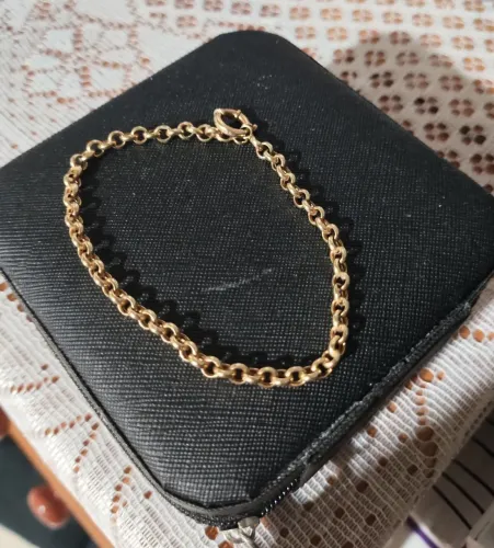 Pulseira de ouro 18k ELO português