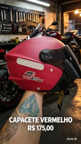 Capacete feminino novos