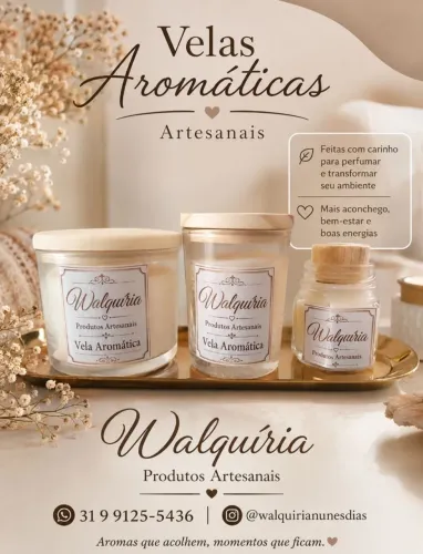 Vela aromática artesanal 230 gramas