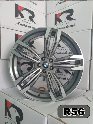 Rodas Bmw série M aro 17 grafite com diamantado Krmai 5x120 novas