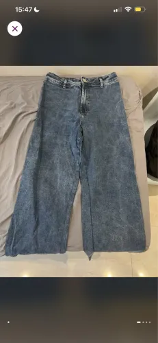 calca jeans wide leg youcom