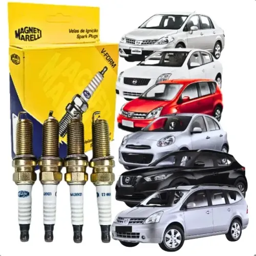 Jogo De Velas novo Marelli Nissan March Versa Kicks 1.6 Tiida Livina 1.8 08 /... SENTRA2.0