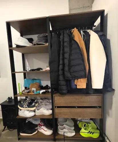 2 Guarda roupas - Estilo closet marrom