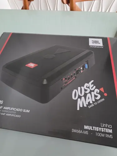 Subwoofer 6x8 Amplificado slim JBL