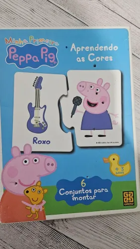 Jogo conjuntos para montar pepa pig