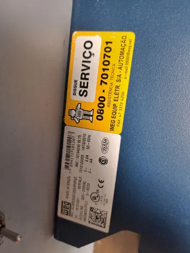 Conversor   Servo Drive da linha WEG SCA06 usado apenas em bancada de estudos 